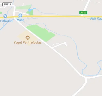 map for Ysgol Pentrefoelas