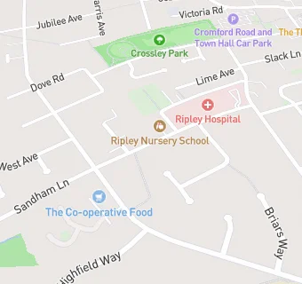map for Ripley Nursery School