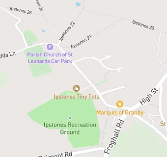 map for Ipstones Tiny Tots