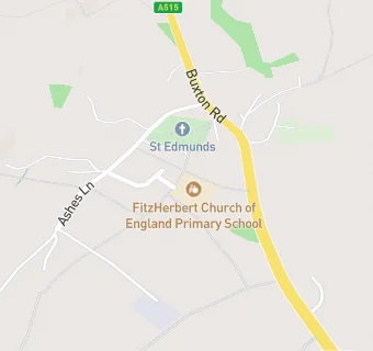 map for Fitzherbert CofE (Aided) Primary School