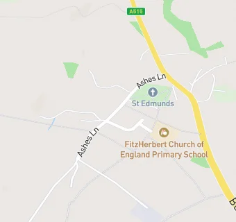 map for The Fitzherbert Church Of England Voluntary Aided