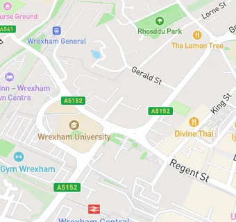 map for Papa John's Wrexham