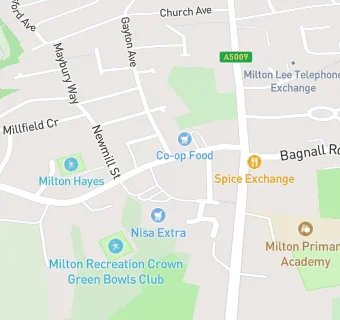 map for Milton Bowling & Recreation Club