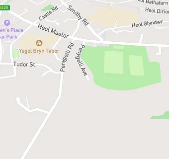 map for Penygelli Hall