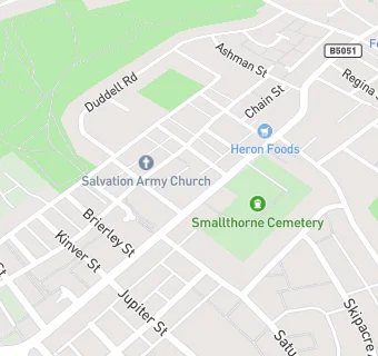 map for Smallthorne Dental Practice