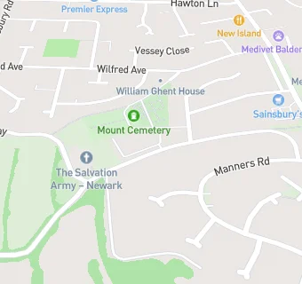 map for Balderton Surgery