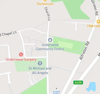 map for Underwood Community Centre