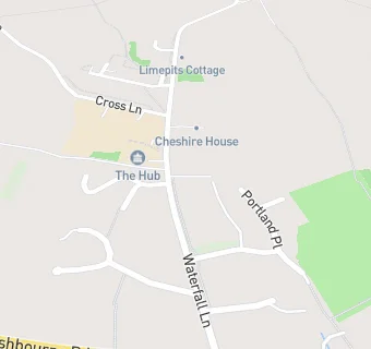 map for Waterhouses Medical Practice