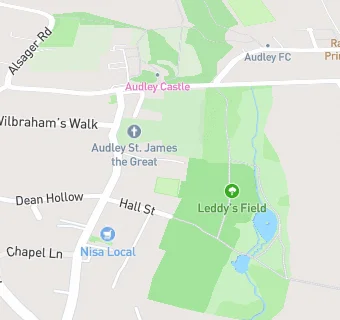 map for Audley Health Centre