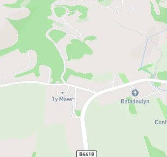 map for Llys Llywelyn