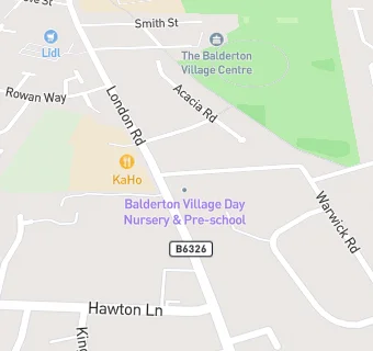 map for Balderton Village Day Nursery