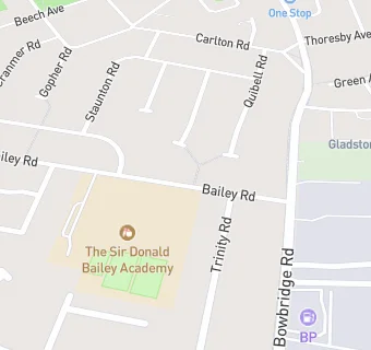 map for Sir Donald Bailey Academy