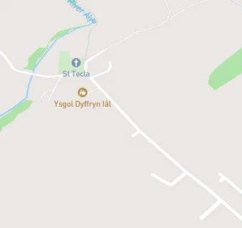 map for Llandegla Controlled - Ysgol Dyffryn Ial