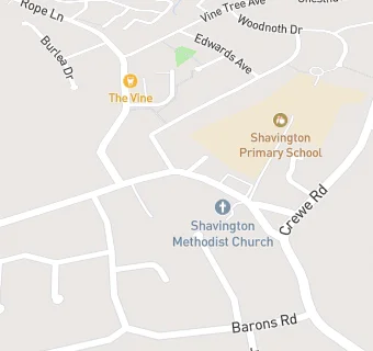 map for Shavington Fish Bar