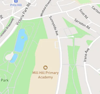 map for Mill Hill Primary School