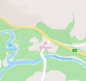 map for Conwy Falls Cafe