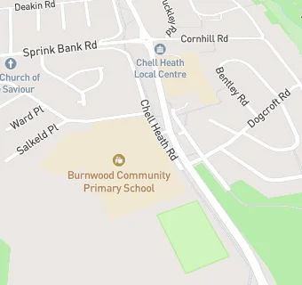 map for Tots and Toys at Burnwood Pre School Playgroup