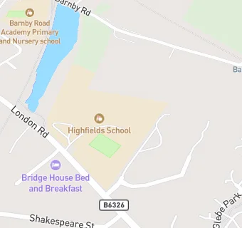 map for Highfields School