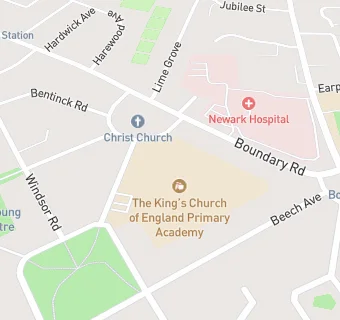 map for The King's Church of England Primary Academy