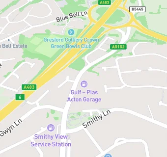 map for Plas Acton Garage