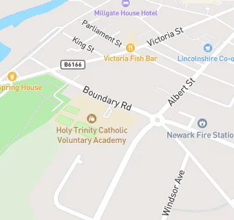 map for Holy Trinity Catholic School