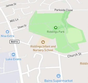 map for Riddings Infant and Nursery School