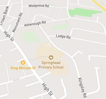 map for Springhead Primary School