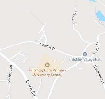 map for Fritchley C Of E Primary School