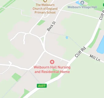 map for Welbourn Hall Nursing Home