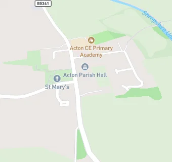 map for Acton CE Primary Academy