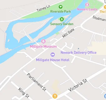 map for Millgate House Hotel