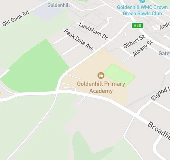 map for Goldenhill Primary School