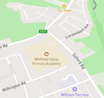 map for Whitfield Valley Primary School