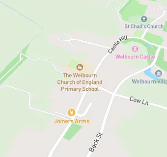 map for The Welbourn Church of England Primary School