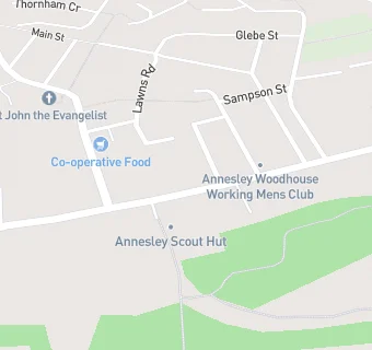 map for Ashfield House (Annesley)