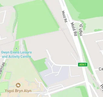 map for Gwersyllt Sports Working Men's Club And Institute