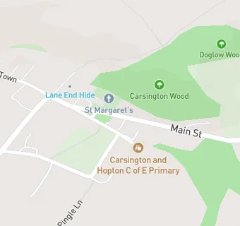 map for Carsington And Hopton (Voluntary Aided) Church Of