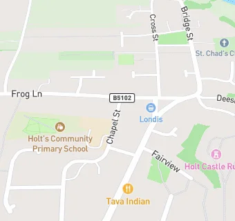 map for Holt's Community Primary School