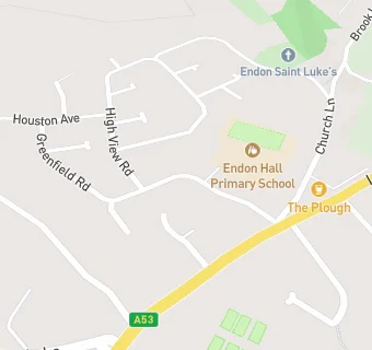 map for EDWARDS AND WARD @ ENDON HALL PRIMARY SCHOOL