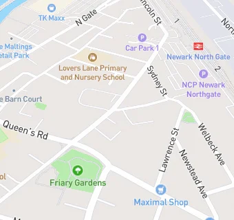 map for Appleton Gate Fish Bar