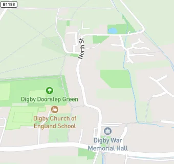 map for Digby War Memorial Hall