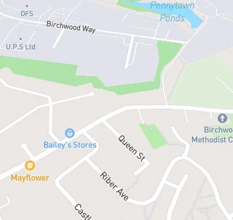 map for Bailey's Stores