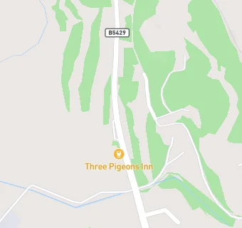 map for The Three Pigeons Inn