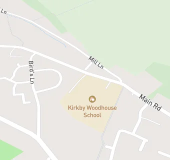 map for Kirkby Woodhouse School