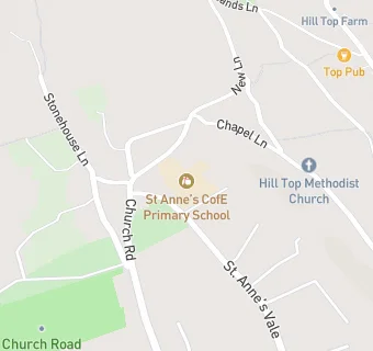 map for St Anne's CofE (VC) Primary School