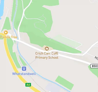 map for Crich Carr CofE Primary School