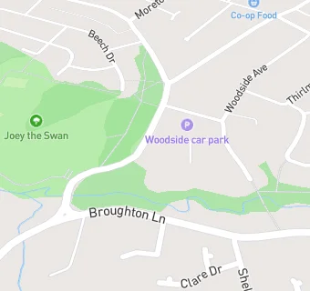 map for Woodside