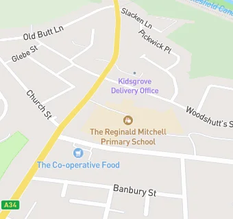 map for The Reginald Mitchell Primary School