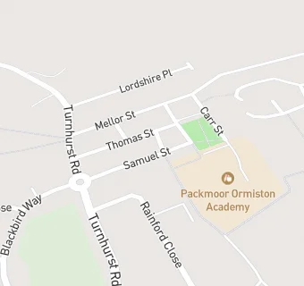 map for Packmoor Pharmacy