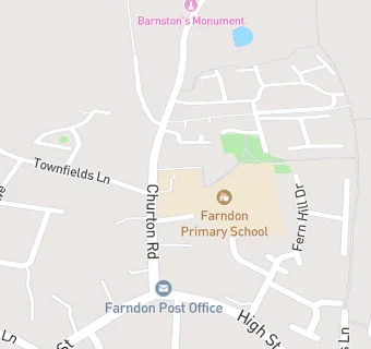 map for Farndon Primary School